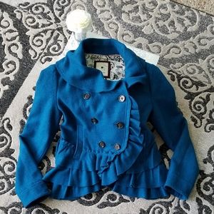 Like New Anthropology ruffle jacket/blazer.  SZ: 8